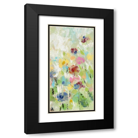 Springtime Meadow Flowers III Black Modern Wood Framed Art Print with Double Matting by Vassileva, Silvia