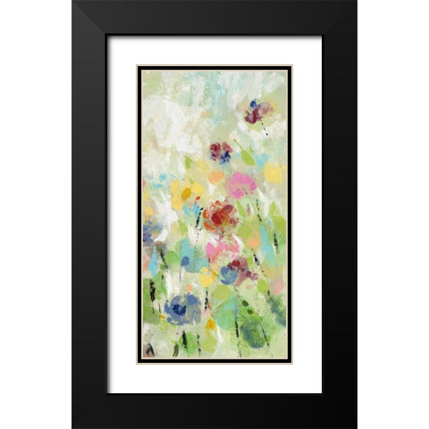 Springtime Meadow Flowers III Black Modern Wood Framed Art Print with Double Matting by Vassileva, Silvia
