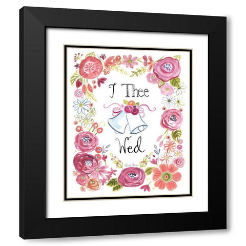 I Do III Black Modern Wood Framed Art Print with Double Matting by Zaman, Farida