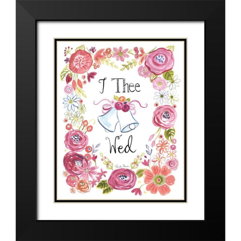 I Do III Black Modern Wood Framed Art Print with Double Matting by Zaman, Farida