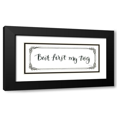 Furry Fashion Friends VIII Black Modern Wood Framed Art Print with Double Matting by Adams, Emily