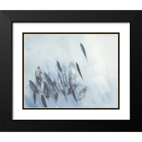 Gently Waving Crop Black Modern Wood Framed Art Print with Double Matting by Maye, Jo
