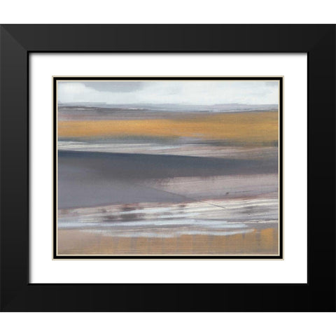 Misty Morning Crop Black Modern Wood Framed Art Print with Double Matting by Maye, Jo