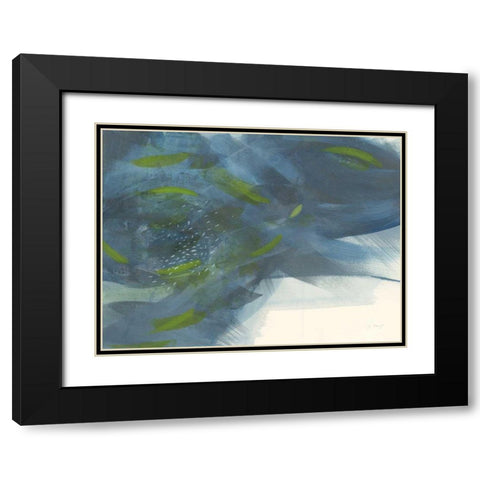 Scatter Black Modern Wood Framed Art Print with Double Matting by Maye, Jo
