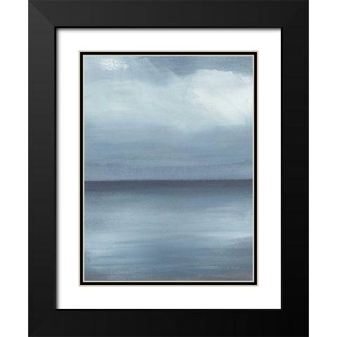 Seascape III Black Modern Wood Framed Art Print with Double Matting by Maye, Jo