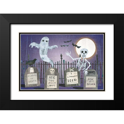 Gravetown V Black Modern Wood Framed Art Print with Double Matting by Averinos, Melissa