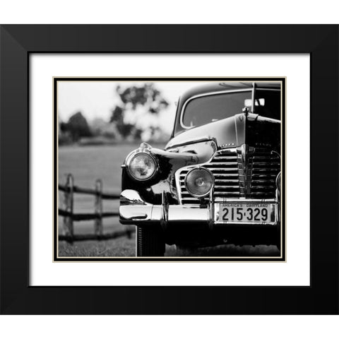 Classic Car I Black Modern Wood Framed Art Print with Double Matting by Aledanda