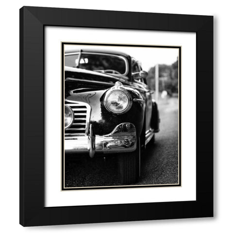 Classic Car II Crop Black Modern Wood Framed Art Print with Double Matting by Aledanda