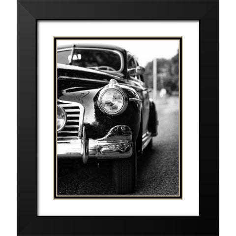 Classic Car II Crop Black Modern Wood Framed Art Print with Double Matting by Aledanda
