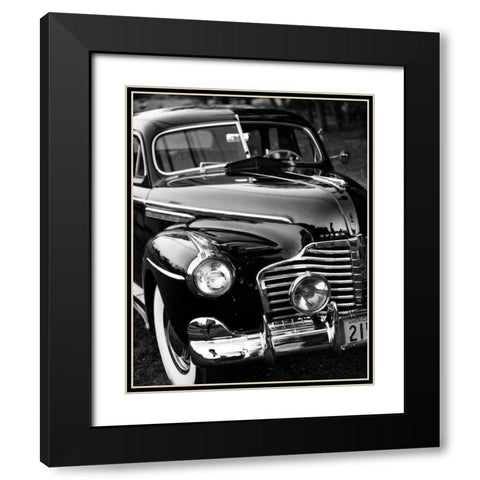 Classic Car III Black Modern Wood Framed Art Print with Double Matting by Aledanda