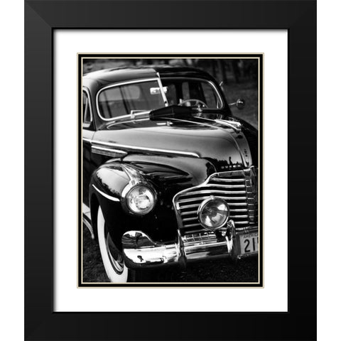 Classic Car III Black Modern Wood Framed Art Print with Double Matting by Aledanda