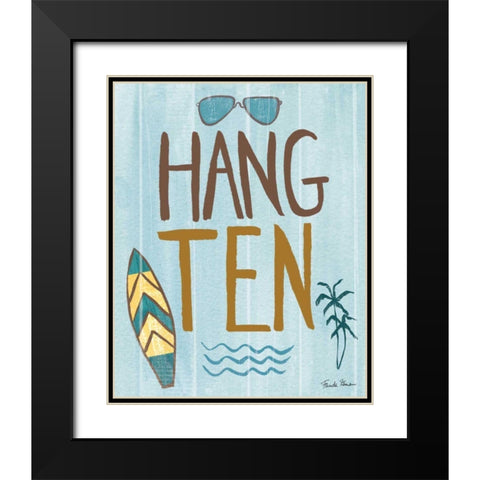 Make Waves I  Black Modern Wood Framed Art Print with Double Matting by Zaman, Farida