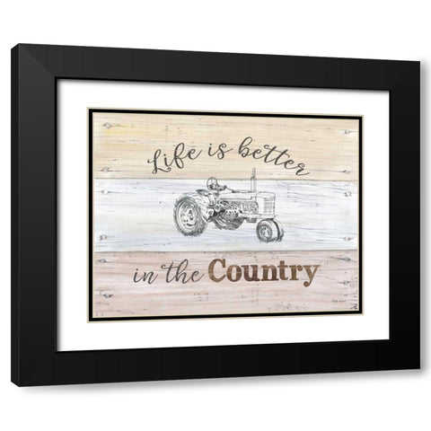 Farmhouse I Black Modern Wood Framed Art Print with Double Matting by Grove, Beth