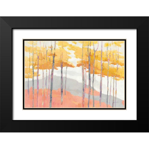 Late Wood Black Modern Wood Framed Art Print with Double Matting by Tillmon, Avery