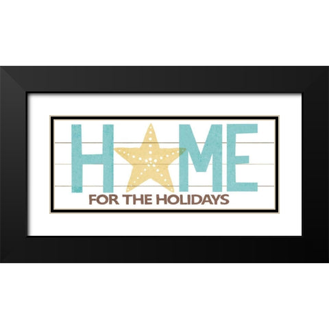 Under Sea Treasures Home for the Holidays Black Modern Wood Framed Art Print with Double Matting by Mullan, Michael