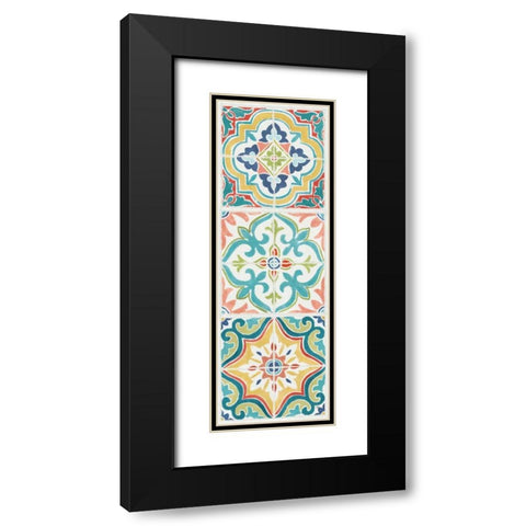 Colorful Journey VI Black Modern Wood Framed Art Print with Double Matting by Pela Studio