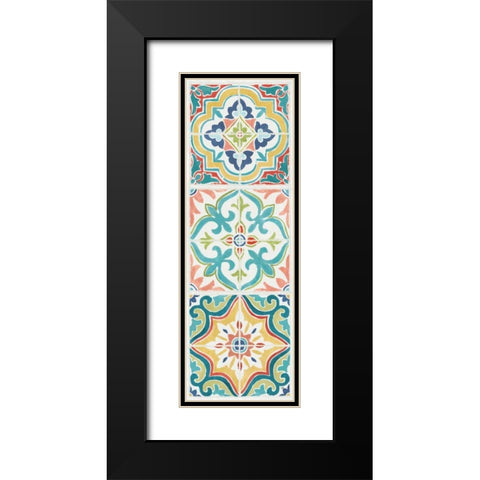 Colorful Journey VI Black Modern Wood Framed Art Print with Double Matting by Pela Studio