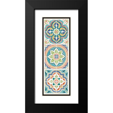Colorful Journey VII Black Modern Wood Framed Art Print with Double Matting by Pela Studio