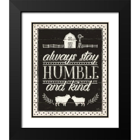 Country Thoughts IV Black Black Modern Wood Framed Art Print with Double Matting by Penner, Janelle