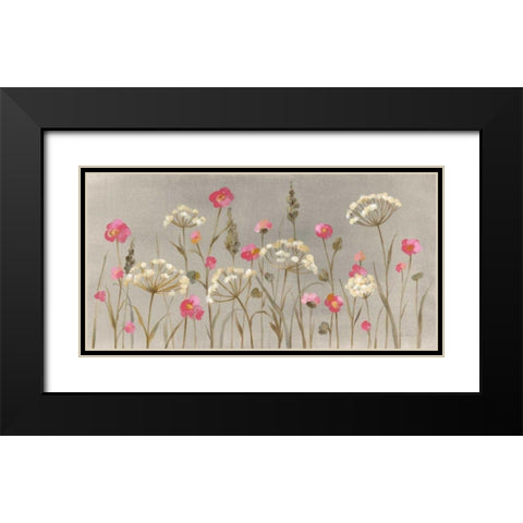 Delicate Garden Black Modern Wood Framed Art Print with Double Matting by Vassileva, Silvia