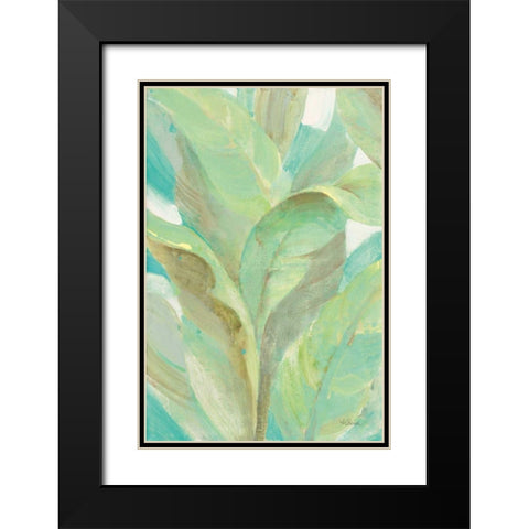 Under the Palms I Black Modern Wood Framed Art Print with Double Matting by Hristova, Albena