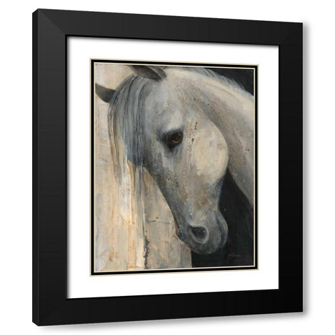 Beauty Black Modern Wood Framed Art Print with Double Matting by Hristova, Albena