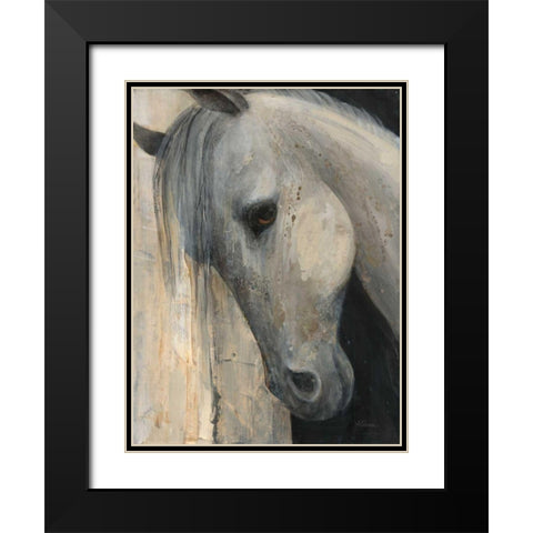 Beauty Black Modern Wood Framed Art Print with Double Matting by Hristova, Albena