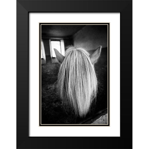 Beauty Black Modern Wood Framed Art Print with Double Matting by Aledanda