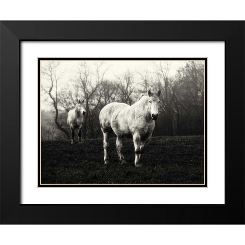 Leading the Way Black Modern Wood Framed Art Print with Double Matting by Aledanda