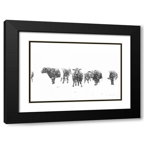 Oreos and Milk II Black Modern Wood Framed Art Print with Double Matting by Aledanda