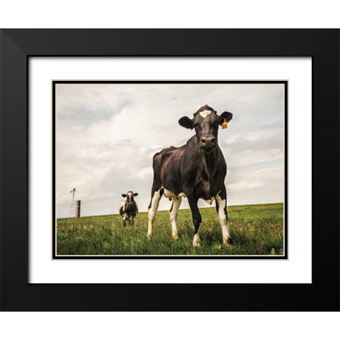 Waiting Color Black Modern Wood Framed Art Print with Double Matting by Aledanda