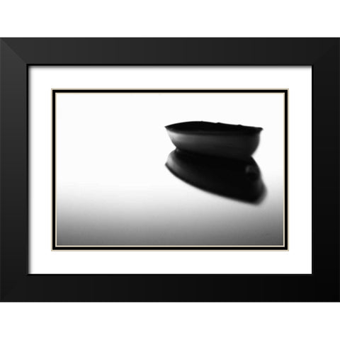Reflection Black Modern Wood Framed Art Print with Double Matting by Aledanda