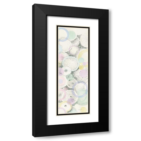 Breezes III Black Modern Wood Framed Art Print with Double Matting by Nai, Danhui