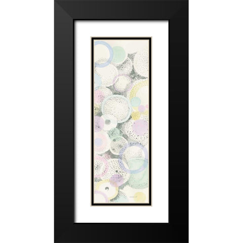 Breezes III Black Modern Wood Framed Art Print with Double Matting by Nai, Danhui