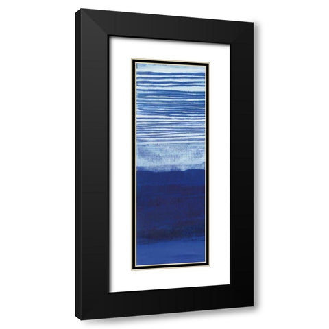 Blue Haze II Black Modern Wood Framed Art Print with Double Matting by Maye, Jo