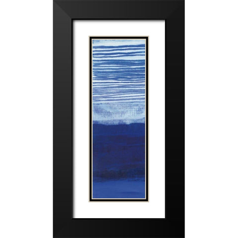 Blue Haze II Black Modern Wood Framed Art Print with Double Matting by Maye, Jo