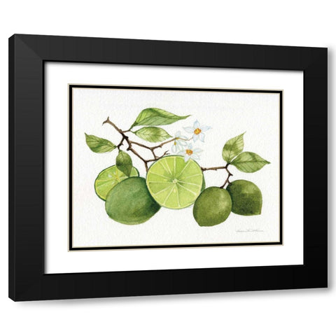 Citrus Garden VII Black Modern Wood Framed Art Print with Double Matting by McKenna, Kathleen Parr