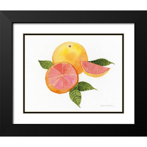 Citrus Garden X Black Modern Wood Framed Art Print with Double Matting by McKenna, Kathleen Parr