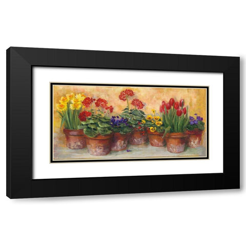 Spring in the Greenhouse Black Modern Wood Framed Art Print with Double Matting by Rowan, Carol