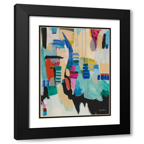 Time Capsule Crop Black Modern Wood Framed Art Print with Double Matting by Zaman, Farida