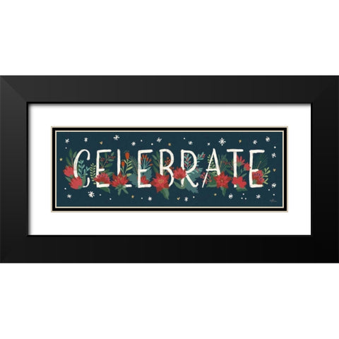 Christmas Bloom IX Black Modern Wood Framed Art Print with Double Matting by Penner, Janelle