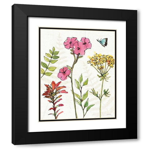 Simply Petals VI Black Modern Wood Framed Art Print with Double Matting by Tavoletti, Anne
