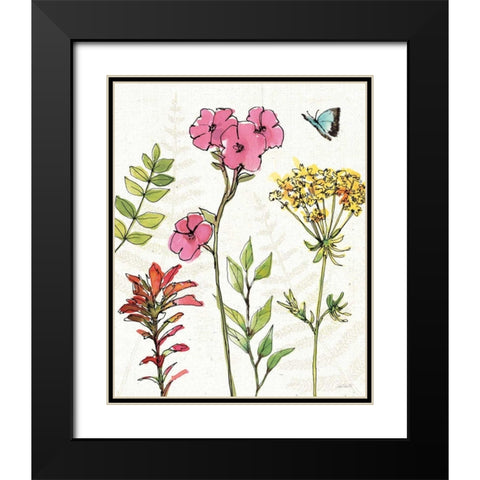 Simply Petals VI Black Modern Wood Framed Art Print with Double Matting by Tavoletti, Anne