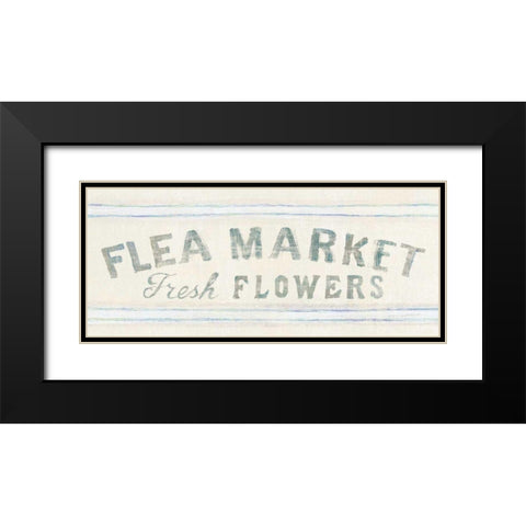 Floursack Florals XII Crop Black Modern Wood Framed Art Print with Double Matting by Nai, Danhui