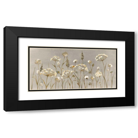 Delicate Garden Neutral Black Modern Wood Framed Art Print with Double Matting by Vassileva, Silvia