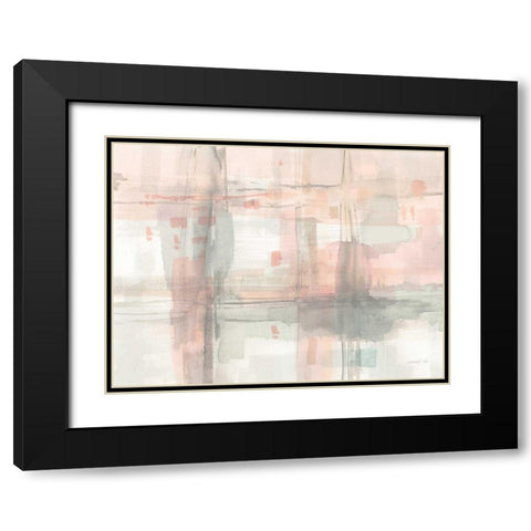 Intersect II Black Modern Wood Framed Art Print with Double Matting by Nai, Danhui