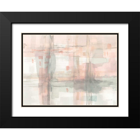 Intersect II Black Modern Wood Framed Art Print with Double Matting by Nai, Danhui