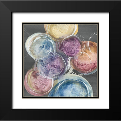 Among Friends II Gray Black Modern Wood Framed Art Print with Double Matting by Paschke, Chris