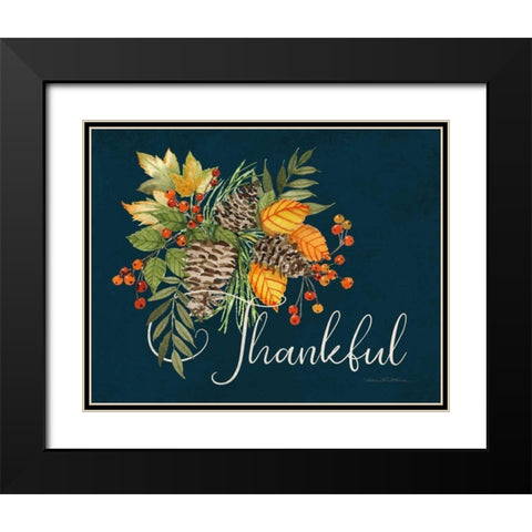 Autumn Splendor I Black Modern Wood Framed Art Print with Double Matting by McKenna, Kathleen Parr