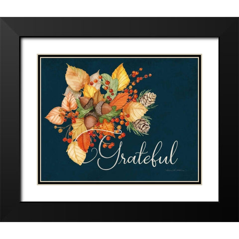 Autumn Splendor II Black Modern Wood Framed Art Print with Double Matting by McKenna, Kathleen Parr